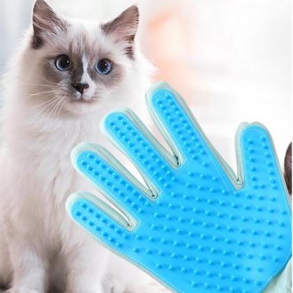 Pet Grooming Glove Hair Remover Brush，breathable..