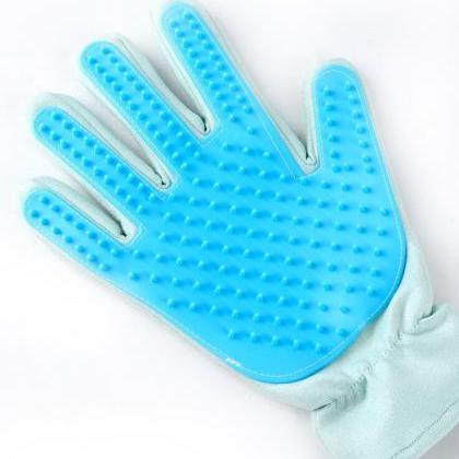 Pet Grooming Glove Hair Remover Brush，breathable..