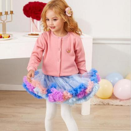 Princess Girls Tutu Skirt Ball Gown Puffy Children..