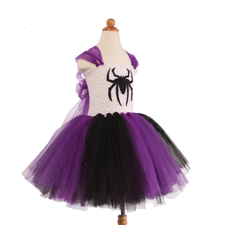 Girls Birthday Princess Dress Purple Children Party Dress